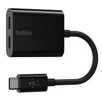 Belkin RockStar USB-C Audio- und Ladeadapter, schwarz F7U081btBLK Kabel und Adapter -Kommunikation-