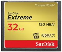 SanDisk Extreme CF          32GB 120MB/s UDMA7   SDCFXSB-032G-G46 Compact-Flash