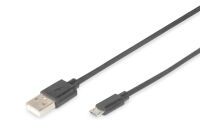 DIGITUS USB 2.0 Anschlusskabel Typ-A USB 2.0 kompatibel 1m Kabel und Adapter -Computer-