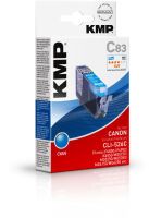 KMP C83 Tintenpatrone cyan kompatibel mit Canon CLI-526 C Druckerpatronen