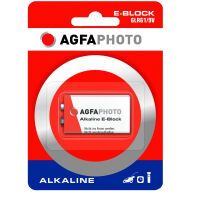 Agfa Photo AgfaPhoto Batterie Alkaline Power -9V 6LR61 E-Block     1St. (110-802596)