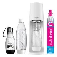 SodaStream Terra weiß Vorteilspack mit 3 Flaschen Wasseraufbereiter und Zubehör
