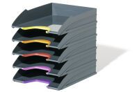 DURABLE Briefablagen Varicolor 5 Fächer anthrazit/farbig (770557)