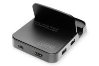 DIGITUS USB-C Smartphone Docking Station 7-Port Kabel und Adapter -Kommunikation-