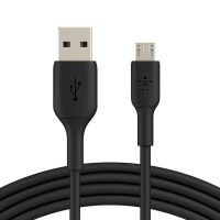 Belkin Micro-USB/USB-A 1m PVC schwarz             CAB005bt1MBK Kabel und Adapter -Kommunikation-
