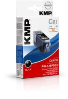 KMP C81 Tintenpatrone schwarz kompatibel mit PGI-525 PGBK Druckerpatronen