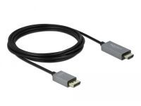 DELOCK Aktives DisplayPort 1.4 > HDMI Kabel 4K 60Hz (HDR) 3m (85930)