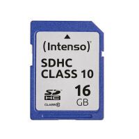 Intenso 3411470 - 16 GB - SDHC - Class 10 - 25 MB/s - Shock resistant - Temperature proof - X-ray proof - Black