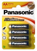 1x4 Panasonic Alkaline Power Mignon LR6 AA Batterien
