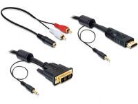 DELOCK DVI Kabel DVI(18+1) -> HDMI St/St 2.00m +Audio (84455)