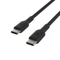Belkin USB-C/USB-C Kabel      1m ummantelt, schwarz  CAB004bt1MBK Kabel und Adapter -Kommunikation-