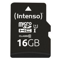 Intenso microSDHC Card      16GB Class 10 UHS-I Premium microSD
