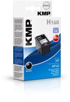 KMP H160 Tintenpatrone schwarz kompatibel mit HP C2P04AE No 62 Druckerpatronen