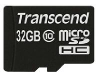 Transcend microSDHC         32GB Class 10 + SD-Adapter microSD
