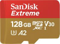 SanDisk microSDXC          128GB Extreme A2 C10 V30 UHS-I U3 microSD
