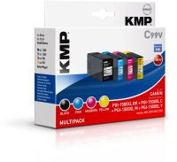 KMP C99V Multipack BK/C/M/Y kompatibel mit Canon PGI-1500 XL Druckerpatronen