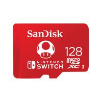 SanDisk SDSQXAO-128G-GNCZN - 128 GB - MicroSDXC - 100 MB/s - 90 MB/s - Class 3 (U3) - Red - White