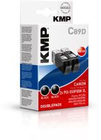 KMP C89D - Pigment-based ink - Black - Multi pack - Canon Pixma IP 7200 - IP 8750 - MG 5500 - MG 5650 - MG 6350 - MG 6600 - MG 7150 - MX 720 - MX 725 - IP... - 2 pc(s) - Inkjet printing
