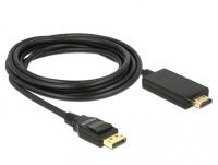DELOCK Displayport Kabel DP -> HDMI St/St 4K 3.00m schwarz (85318)