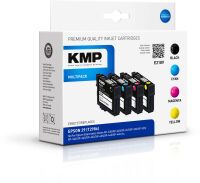 KMP E218V Multipack BK/C/M/Y kompatibel mit Epson T 2986 Druckerpatronen