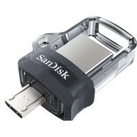 Sandisk SD Ultra Dual M3.0 USB-Flash-Laufwerk  16GB USB 3.0 / micro (SDDD3-016G-G46)