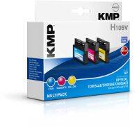 KMP 105V Vorteilspack C/M/Y komp. mit HP 933 XL Druckerpatronen