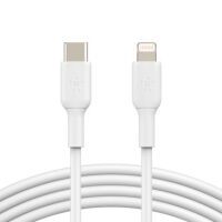 Belkin Lightning/USB-C Kabel  1m PVC, mfi zertifiziert, weiß Kabel und Adapter -Kommunikation-