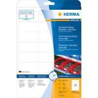 HERMA Folien-Etiketten A4 66x33.8mm   weiß ablösbar   480St. (4573)