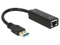 DELOCK USB3.0 Adapter A -> RJ45 Gigabit St/Bu schwarz (62616)