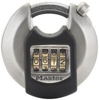 Master Lock Disk-Zahlenschloss aus Edelstahl M40EURDNUM Diebstahlschutz