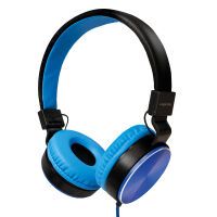 Logilink Stereo-Kopfhörer, 1x 3,5-mm-Klinke faltbar, blau (HS0049BL)