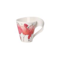 Villeroy & Boch NewWave Caffè Rosa Flamingo Becher mit Henkel (Geschenkkarton)