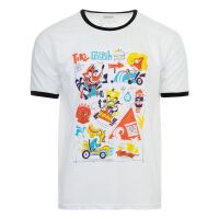 Crash Bandicoot T-Shirt \"Tiki Crash\" White XXL English