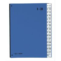 PAGNA Pultordner Color 32 Fächer 1-31 blau (24329-02)