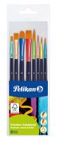 Pelikan Büro Pelikan Schulpinselset Premium PI8/PB 8 Stück (701181)