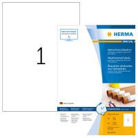 HERMA Etiketten A4 weiß 210x297 mm Papier wetterfest 80 St. (10775)