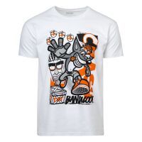 Crash Bandicoot T-Shirt \"Forward\" White L English
