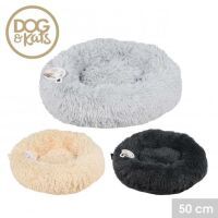 DOG & KATS 50 cm Hundebett in Donutform - Donutbett - Hundekissen sortiert