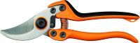 Fiskars Profi Bypass-Gartenschere für frische Äste und Zweige, Hochwertige Stahl-Klingen, Länge: 21 cm, Schwarz/Orange, PB-8 L, 1020203 