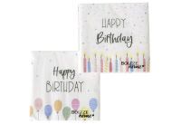 Boltze Home Lunch Serviette 'Birthday' 20er Pack - 36 Stück