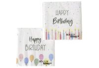 BOLTZE Lunch Serviette "Birthday" 20er Pack - 36 Stück