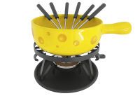 NOUVEL Käsefondue Set 'Formaggio' gelb 9tlg.
