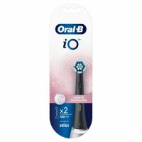 Oral-B iO Black Sanfte Reinigung Aufsteckbürsten für elektrische Zahnbürste, 2 Stück