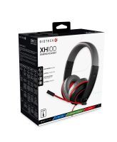 Gioteck - XH-100S Wired Stereo Headset for PS5, PS4, XOne, Xseries X/S, Switch, PC (Grey/Red) Englisch