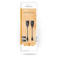 Nedis Aktive USB-Kabel / USB 1.1 / USB-A Stecker / RJ45 Buchse / 12 Mbps / 0.20 m / Rund / Vernickelt / PVC / Kupfer / Box