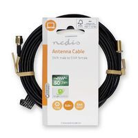 Nedis Antennenkabel / SMA-Stecker / SMA-Buchse / Vergoldet / 50 Ohm / Einzeln geschirmt / 5.00 m / Rund / PVC / Schwarz / Label