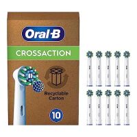 Oral-B Zahnbürstenkopf CrossAction 10 Stück, Weiss, Zahnbürsten-Art: Elektrische Zahnbürste, Verpackungseinheit: 10 Stück