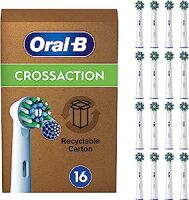 Oral-B Zahnbürstenkopf CrossAction 16 Stück, Weiss, Zahnbürsten-Art: Elektrische Zahnbürste, Verpackungseinheit: 16 Stück