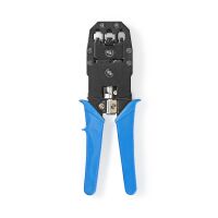 Nedis Crimp pliers / CAT5 / CAT5e / CAT6 / CAT6a / RJ10 / RJ11 / Abziehen / Schneiden / Zange / ABS / Stahl / Blau