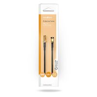 Nedis Antennenkabel / SMA-Stecker / SMA-Buchse / Vergoldet / 50 Ohm / Einzeln geschirmt / 3.00 m / Rund / PVC / Schwarz / Box